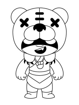 Brawl Stars boyama sayfası, Brawl Stars coloring page, Brawl Stars Nita’yı çiz, 