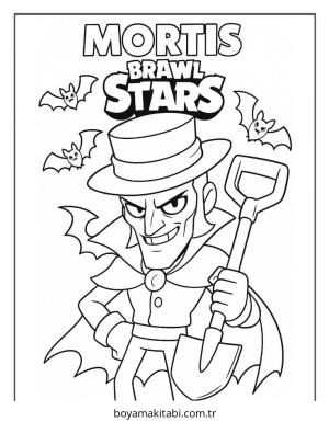 Brawl Stars boyama sayfası – eğlenceli etkinlik, el becerilerini geliştirir