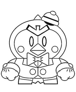 Brawl Stars boyama sayfası, Brawl Stars coloring page, Brawl Stars Bay P’yi çizin, 