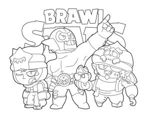 Brawl Stars boyama sayfası, Brawl Stars coloring page, Ücretsiz Brawl Stars çizin, 