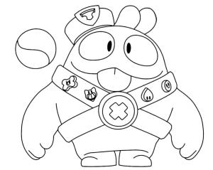 Brawl Stars boyama sayfası, Brawl Stars coloring page, Sevimli Squeak Brawl Stars’ı çiz, 