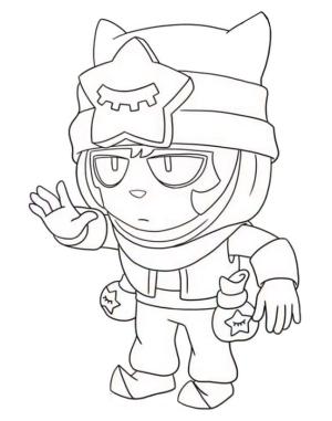 Brawl Stars boyama sayfası, Brawl Stars coloring page, Brawl Stars Sandy’yi çiz, 