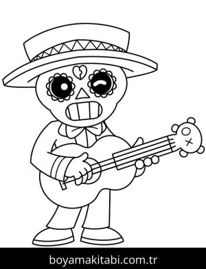 Brawl Stars boyama sayfası – el becerilerini geliştirir, boyama çalışması