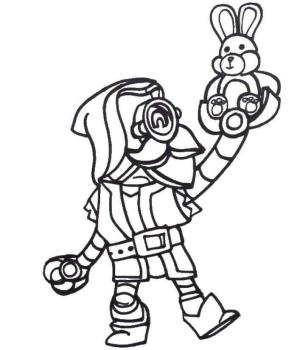 Brawl Stars boyama sayfası, Brawl Stars coloring page, Brawl Stars’ta Rico’yu çizin, 