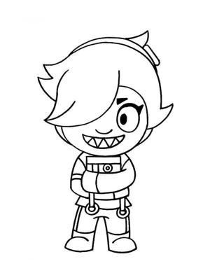 Brawl Stars boyama sayfası, Brawl Stars coloring page, Brawl Stars Colette’i çiz, 