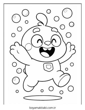 Brawl Stars boyama sayfası – çizgi film temalı, basit çizim