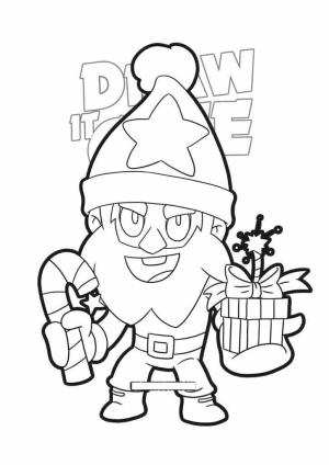 Brawl Stars boyama sayfası, Brawl Stars coloring page, Brawl Stars’ta Dynamike’ı çizin, 