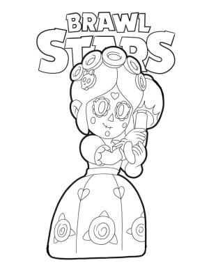 Brawl Stars boyama sayfası, Brawl Stars coloring page, Brawl Stars Calavera Piper’ı çiz, 