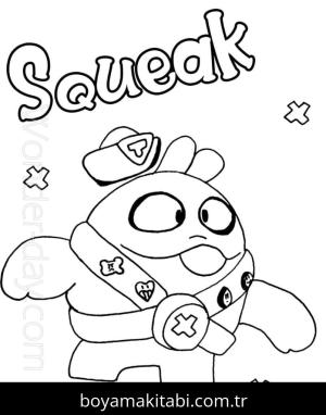 Brawl Stars boyama sayfası – kolay boyama, eğitici aktivite