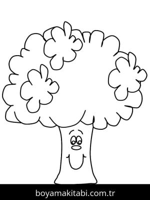 Brokoli boyama sayfası – yaratıcılığı geliştirir, keyifli zaman