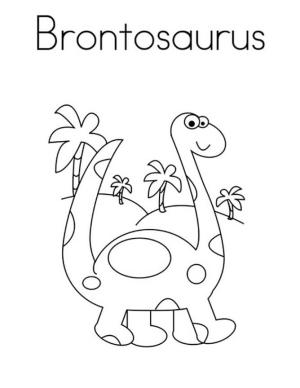 Brontozor boyama sayfası,  coloring page, Bebek Brontosaurus, 