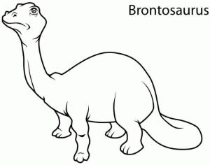 Brontozor boyama sayfası,  coloring page, Temel Brontosaurus, 