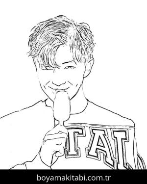 BTS boyama sayfası – ücretsiz yazdır, boyama etkinliği