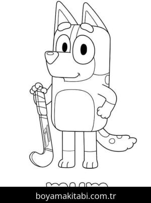 Buey boyama sayfası – çocuklar için, çizgi film temalı