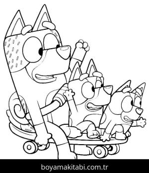 Buey boyama sayfası – çizgi film temalı, basit çizim