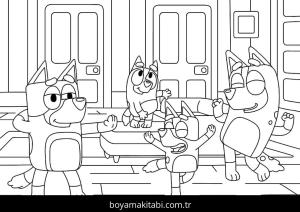 Buey boyama sayfası – çizgi film temalı, basit çizim