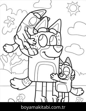 Buey boyama sayfası – basit çizim, kolay boyama