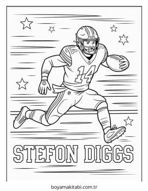 Buffalo Bills boyama sayfası – boyama etkinliği, çocuk aktivitesi