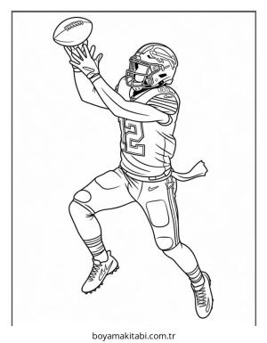 Buffalo Bills boyama sayfası – boyama çalışması, yaratıcılığı geliştirir