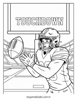 Buffalo Bills boyama sayfası – çocuklar için, çizgi film temalı