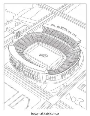 Buffalo Bills boyama sayfası – yaratıcılık, eğlenceli etkinlik