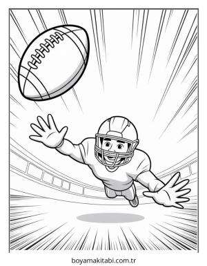 Buffalo Bills boyama sayfası – PDF indir, sevimli karakter