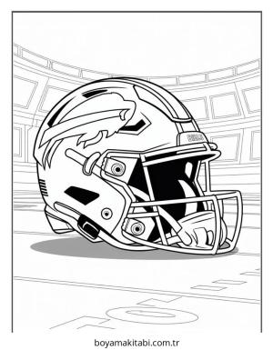 Buffalo Bills boyama sayfası – okul öncesi, evde etkinlik