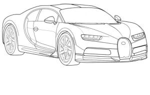 Bugatti boyama sayfası,  coloring page, Bugatti Chiron, 