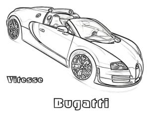 Bugatti boyama sayfası,  coloring page, Bugatti Cabrio, 