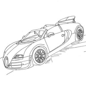 Bugatti boyama sayfası,  coloring page, Serin Bugatti Cabrio, 