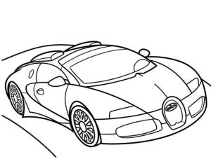 Bugatti boyama sayfası,  coloring page, Bugatti pistte., 