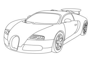 Bugatti boyama sayfası,  coloring page, Bugatti Veyron boyama sayfası 1, 