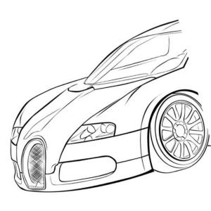 Bugatti boyama sayfası,  coloring page, Bugatti’nin önü boyama oyunu, 