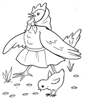 Buğday boyama sayfası,  coloring page, Buğday Bulmuş Küçük Kırmızı Tavuğun Hikayesi, 