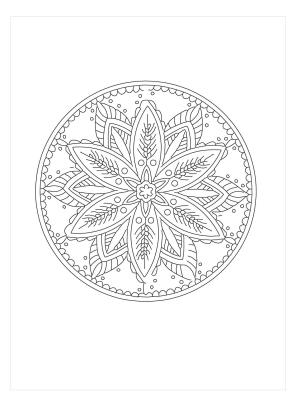 Buğday boyama sayfası,  coloring page, Buğday Mandala, 