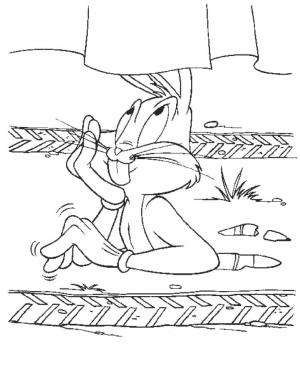 Bugs Bunny boyama sayfası,  coloring page, Çocuklar için Bugs Bunny, 