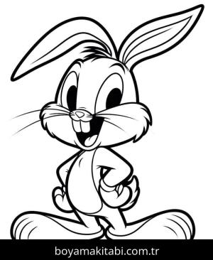 Bugs Bunny boyama sayfası – PDF indir, sevimli karakter