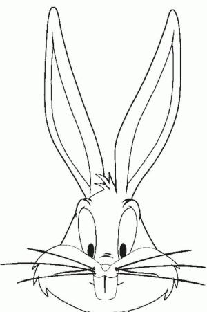 Bugs Bunny boyama sayfası,  coloring page, Bugs Bunny’nin yüzü, 