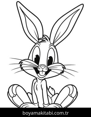 Bugs Bunny boyama sayfası – ücretsiz yazdır, boyama etkinliği