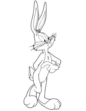 Bugs Bunny boyama sayfası,  coloring page, Bugs Bunny Looney Tunes, 