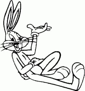 Bugs Bunny boyama sayfası,  coloring page, Bugs Bunny ücretsiz yazdırılabilir, 