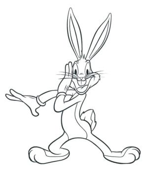 Bugs Bunny boyama sayfası,  coloring page, Ücretsiz Bugs Bunny, 