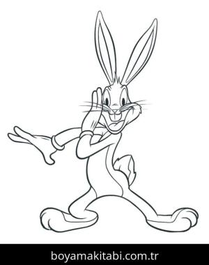 Bugs Bunny boyama sayfası – yaratıcılık, eğlenceli etkinlik