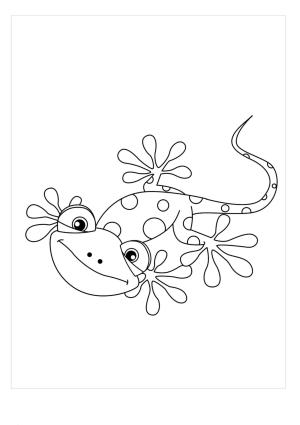 Bukalemunlar boyama sayfası,  coloring page, Kawaii Bukalemun, 