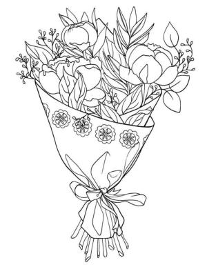 Buket boyama sayfası,  coloring page, Yazdırılabilir Buket, 