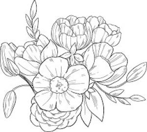 Buket boyama sayfası,  coloring page, Güzel Buket, 