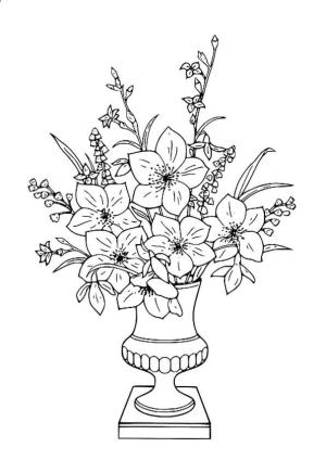 Buket boyama sayfası,  coloring page, Tatlı Buket, 