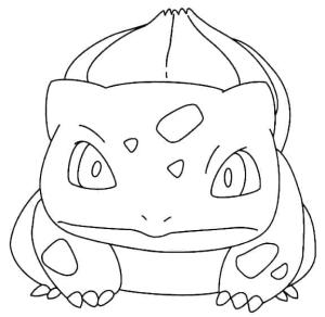 Bulbasaur boyama sayfası,  coloring page, Pokémon Bulbasaur, 