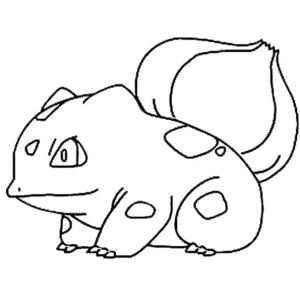 Bulbasaur boyama sayfası,  coloring page, 4 yaşındaki çocuklar için Bulbasaur, 