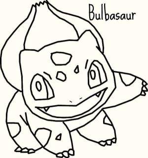 Bulbasaur boyama sayfası,  coloring page, Bulbasaur Pokémon, 